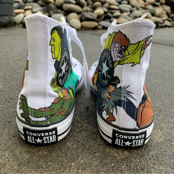 SOLD Converse x Scooby-Doo High Top Chuck Taylor Shoes // Collectible Character - Picture 7 of 9